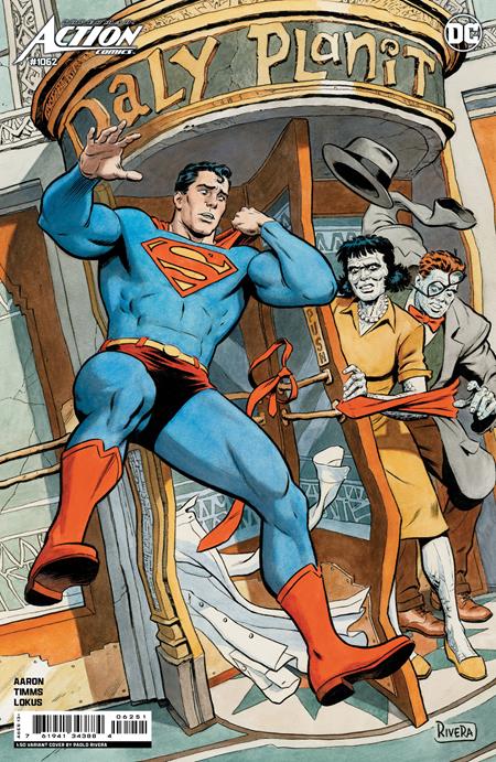 ACTION COMICS #1062 CVR F INC 1:50 PAOLO RIVERA CARD STOCK VAR- SIGNED BY JASON AARON