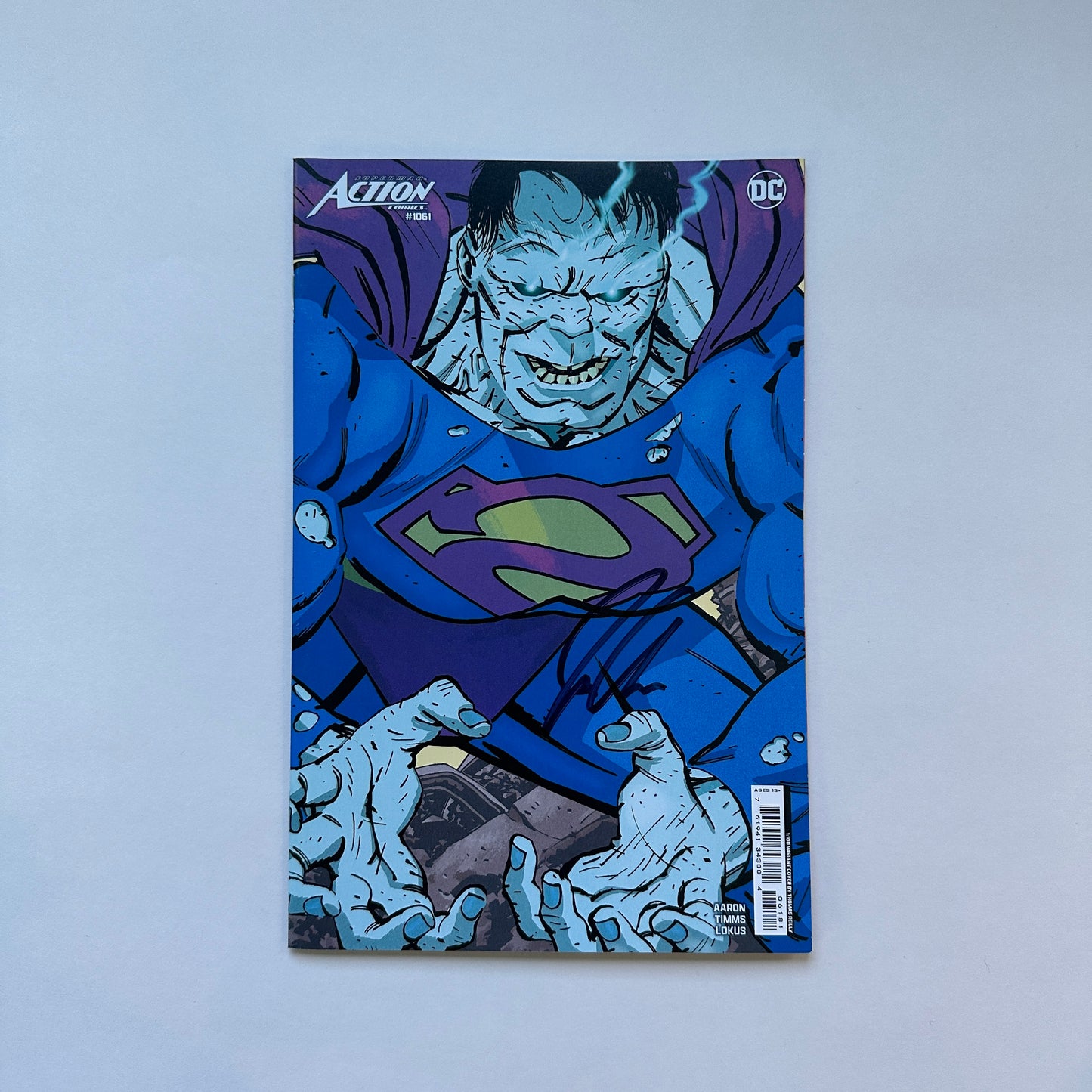 ACTION COMICS #1061 CVR H INC 1:100 TOM REILLY CARD STOCK VAR- SIGNED BY JASON AARON