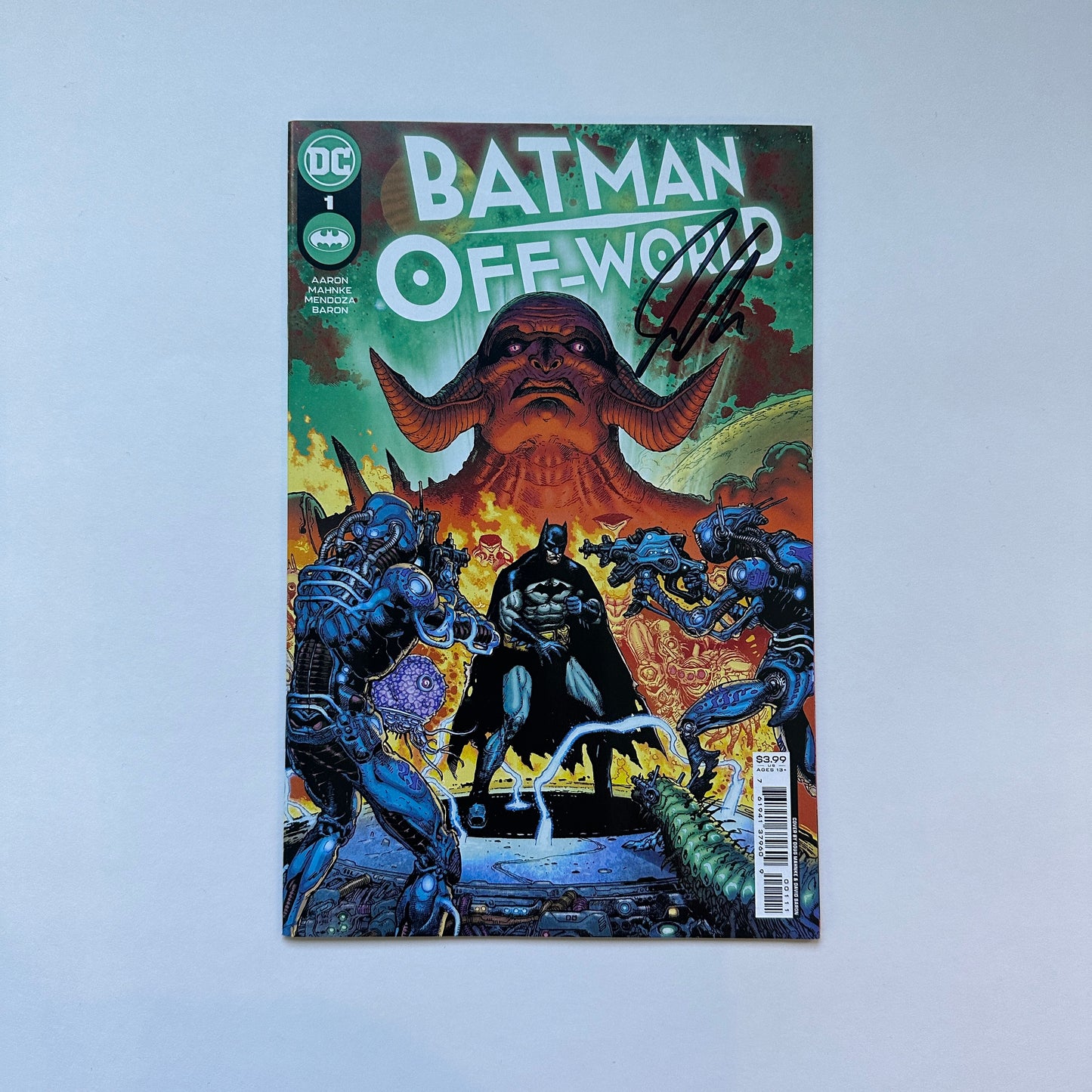BATMAN OFF-WORLD #1 (OF 6) CVR A DOUG MAHNKE- SIGNED BY JASON AARON