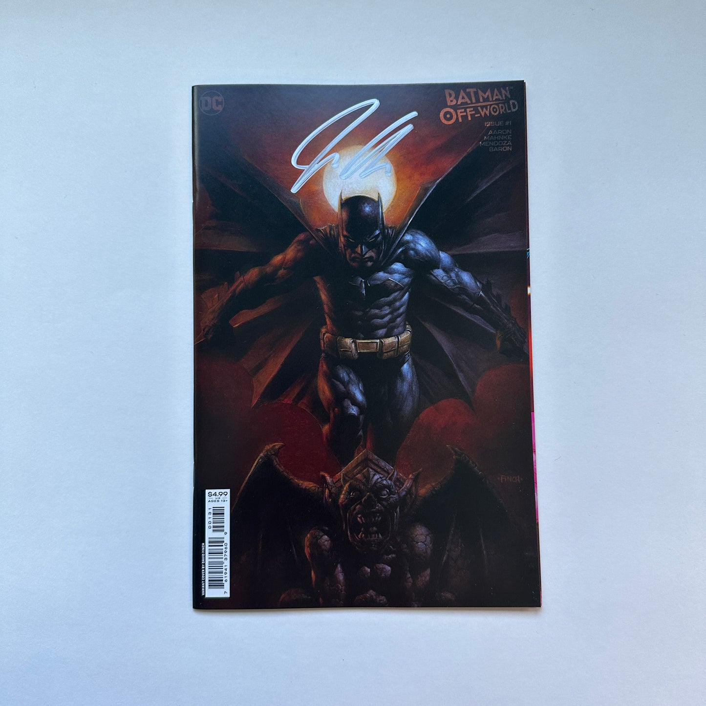 BATMAN OFF-WORLD #1 (OF 6) CVR C DAVID FINCH CARD STOCK VAR- SIGNED BY JASON AARON