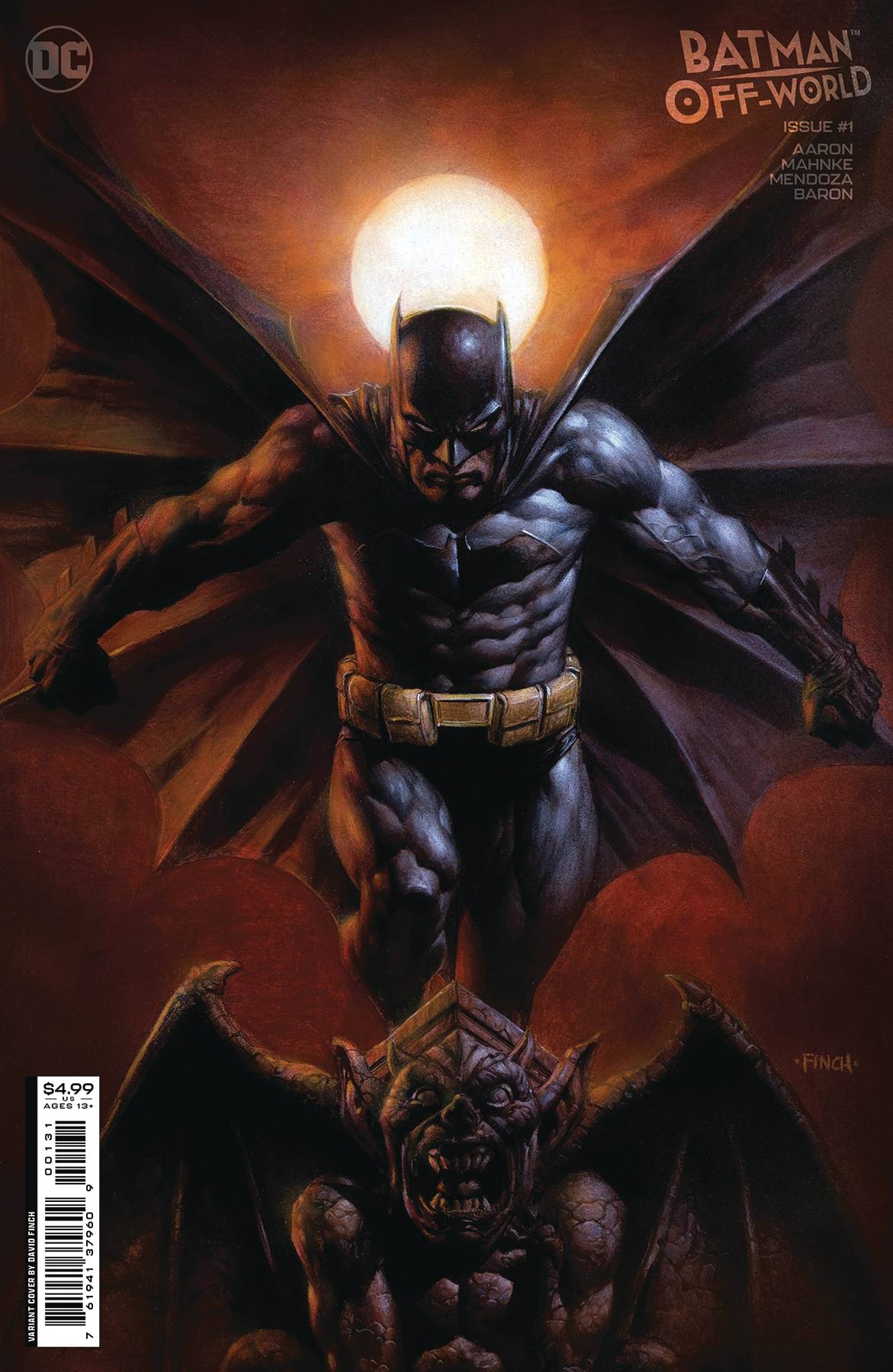 BATMAN OFF-WORLD #1 (OF 6) CVR C DAVID FINCH CARD STOCK VAR- SIGNED BY JASON AARON