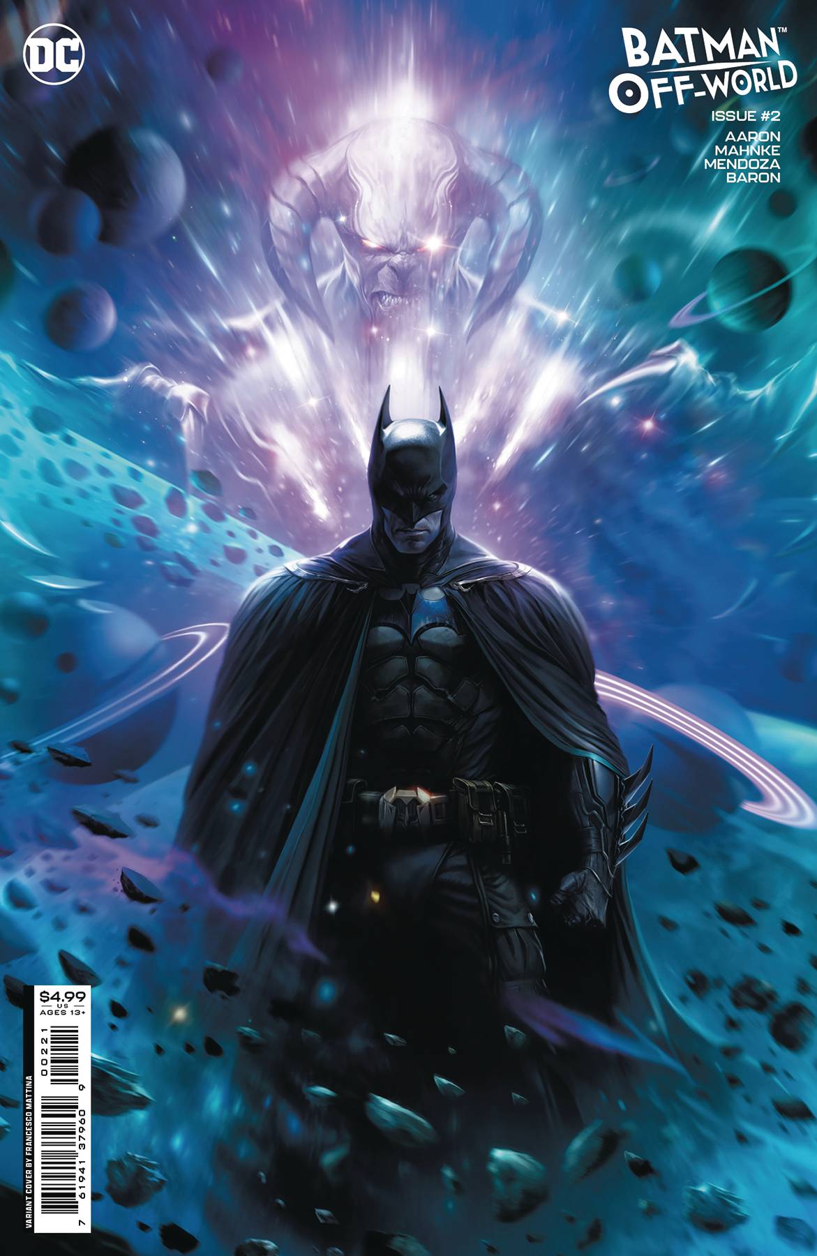 BATMAN OFF-WORLD #2 (OF 6) CVR B FRANCESCO MATTINA CARD STOCK VAR- SIGNED BY JASON AARON