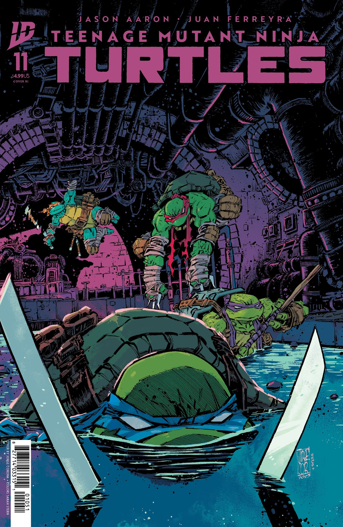 Teenage Mutant Ninja Turtles #11 1:50 INCV Variant RI [SIGNED BY JASON AARON]
