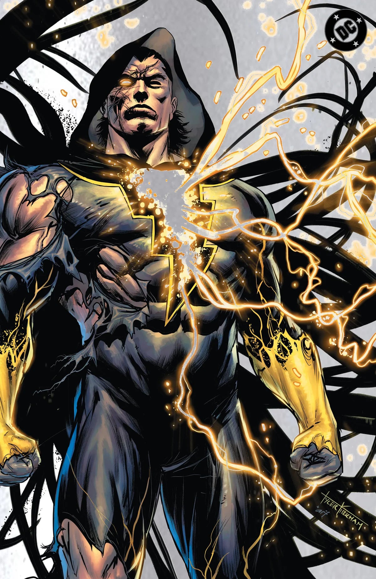 ABSOLUTE SUPERMAN #21 TYLER KIRKHAM BATTLE DAMAGE EXCLUSIVE FOIL VIRGIN VAR [SIGNED BY JASON AARON]