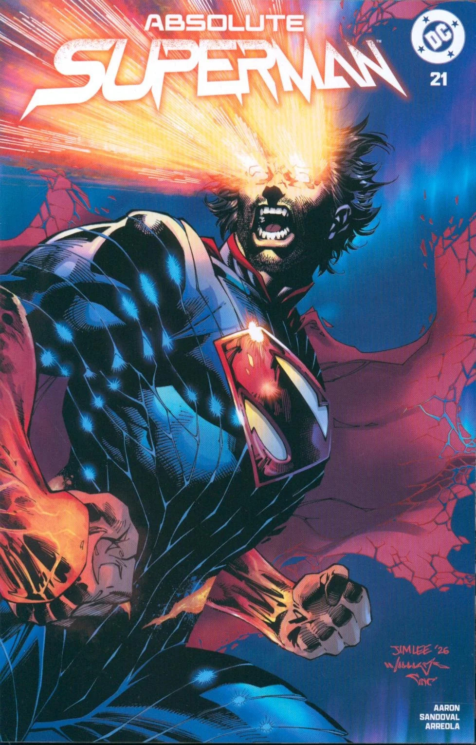 ABSOLUTE SUPERMAN #21 SDCC JIM LEE EXCLUSIVE FOIL VIRGIN VAR [SIGNED BY JASON AARON]