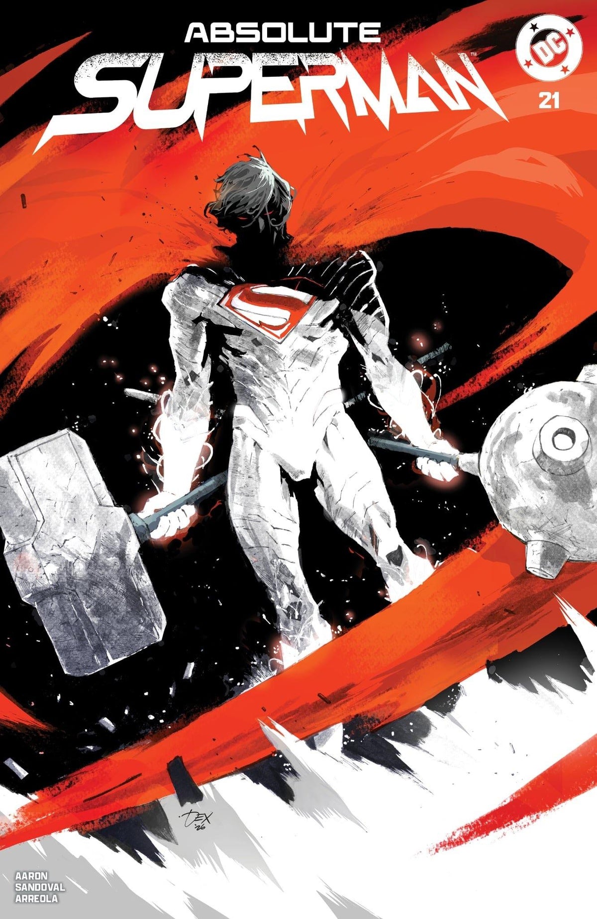 ABSOLUTE SUPERMAN #21 SDCC DEXTER SOY B&W TRADE DRESS EXCLUSIVE VAR [SIGNED BY JASON AARON]