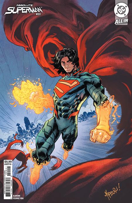 ABSOLUTE SUPERMAN #22 CVR D SCOTT HEPBURN CARD STOCK VAR [SIGNED BY JASON AARON]