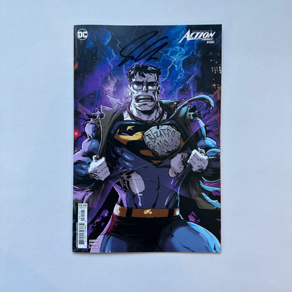 ACTION COMICS #1061 CVR C KAARE ANDREWS CARD STOCK VAR- SIGNED BY JASON AARON