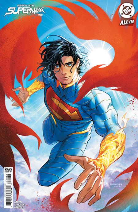 ABSOLUTE SUPERMAN #19 CVR D HAINING CARD STOCK VAR [SIGNED BY JASON AARON]