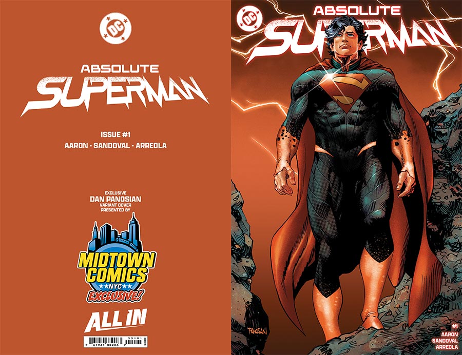 ABSOLUTE SUPERMAN #1 PANOSIAN MIDTOWN EXCLUSIVE VAR [SIGNED BY JASON AARON]