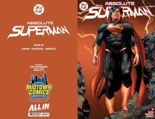 ABSOLUTE SUPERMAN #1 PANOSIAN MIDTOWN EXCLUSIVE VAR [SIGNED BY JASON AARON]
